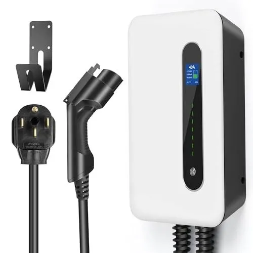 Аккумулятор 40A EV Charger Level 2 Station,9.6KW NEMA14-50 Wall Electric Vehicle