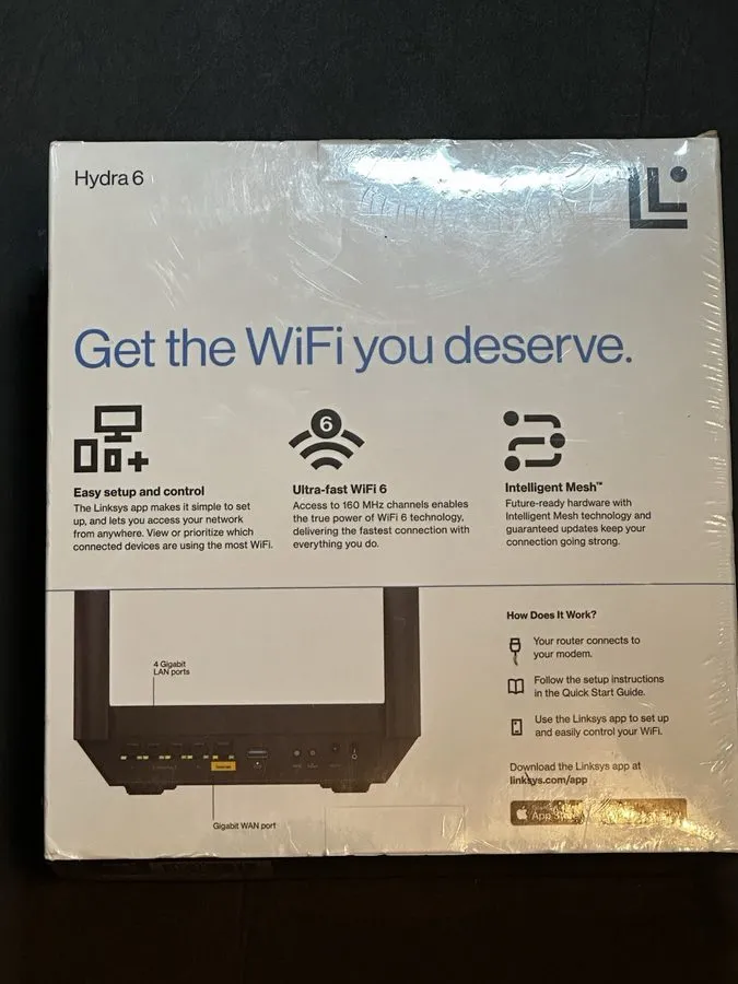 Маршрутизатор Linksys Hydra 6 WiFi 6 Dual Band Mesh Router AX3000 MR2000 — фото лота 1