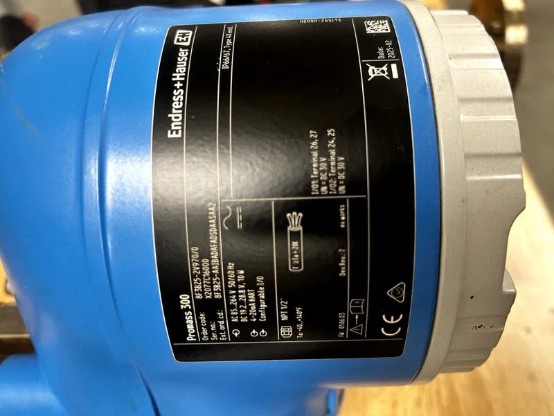 Расходомер Endress Hauser Promass F 300 Coriolis Flow Meter, 8F3B25, DN25 1", Hi — фото лота 1