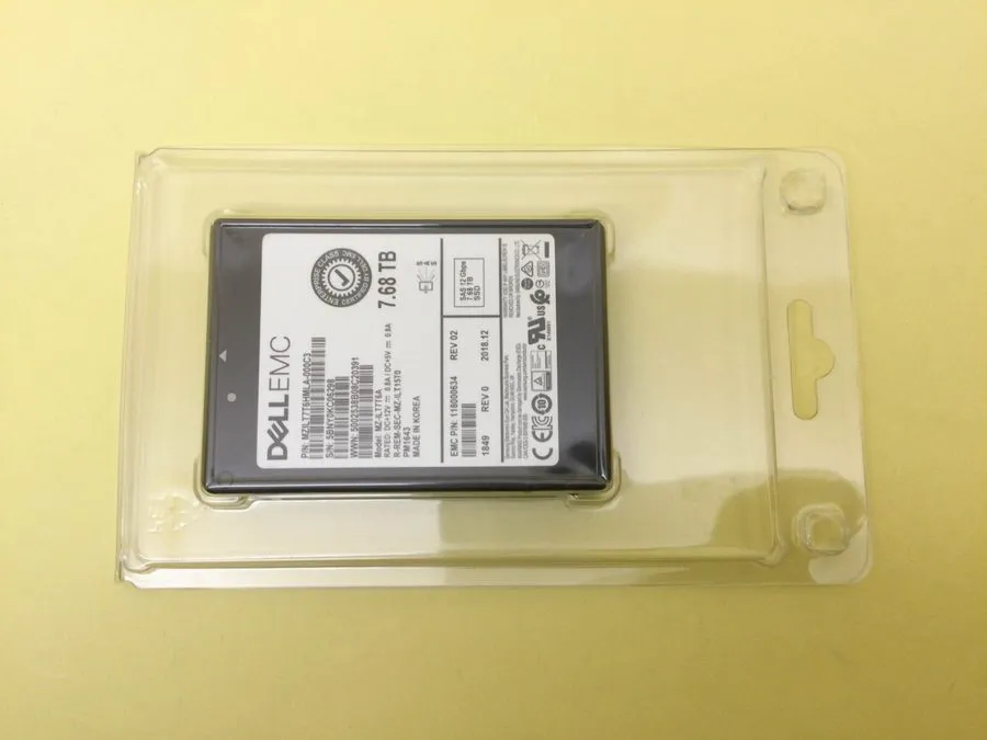 MZ-ILT7T6A Samsung PM1643 7.68TB SAS 12Gbps 2.5in FLASH SSD EMC 118000634