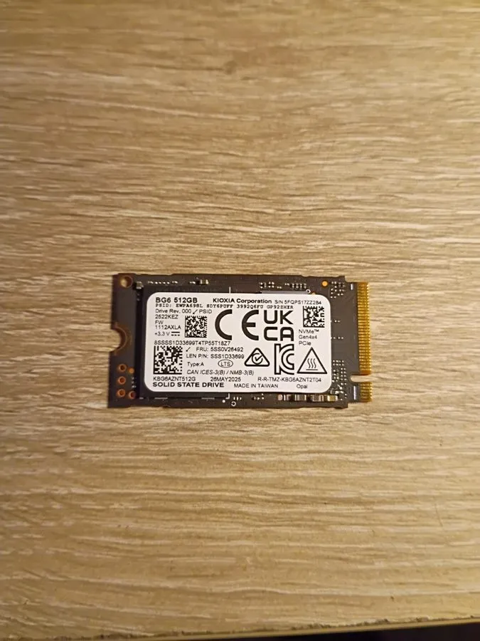 SSD-накопитель KIOXIA 512GB GEN 4x4 NVMe PCIe M2 SSD KBG60ZNS512G DELL 0DFMP3