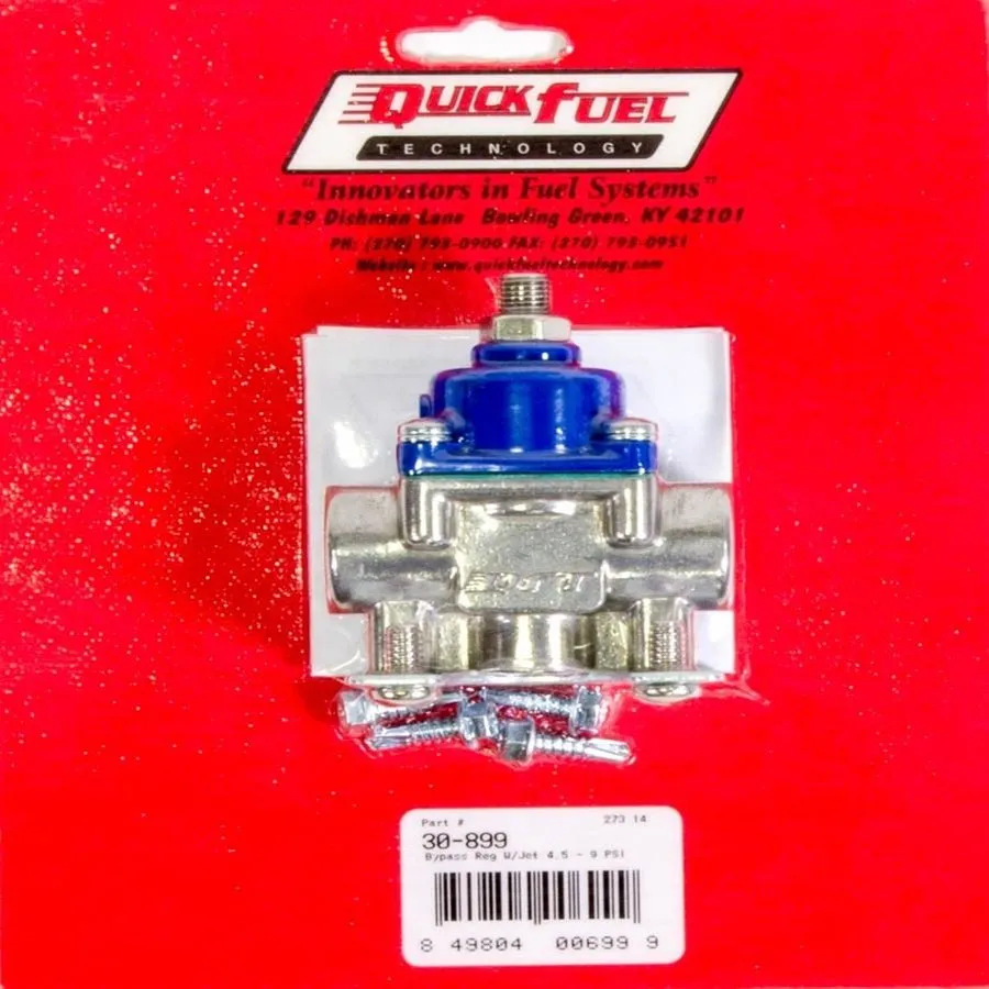 Трубопроводная арматура Quick Fuel 30-899QFT Bypass Fuel Pressure Regulator W/JE