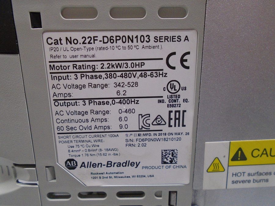 Фото лота 22F-D6P0N103 от продавца №50230