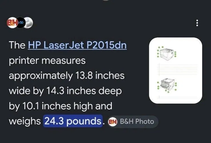 Лазерный принтер HP LaserJet P2015DN Workgroup Laser Printer Duplex 49,857 Pages