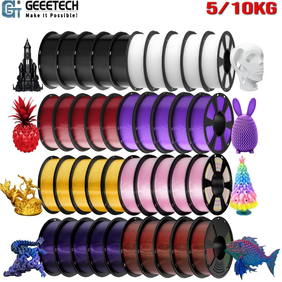 3D-принтер GEEETECH 3D Printer Filament PLA/ABS+/PETG/TPU/Resin 1.75mm 1KG/Roll