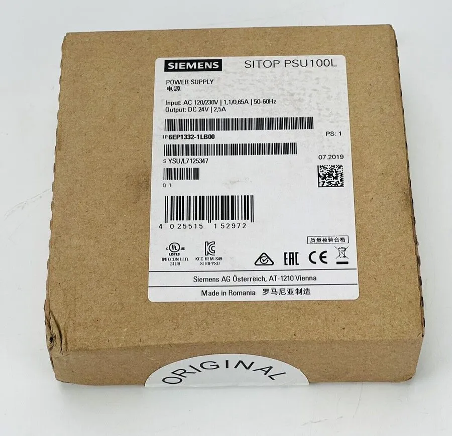 Блок питания SIEMENS SITOP PSU100L 24VDC power supply, 6EP1332-1LB00