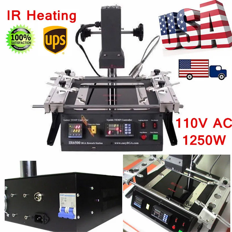 Паяльная станция IR6500 1250W BGA IR Infrared Rework Soldering Station Reflow Re