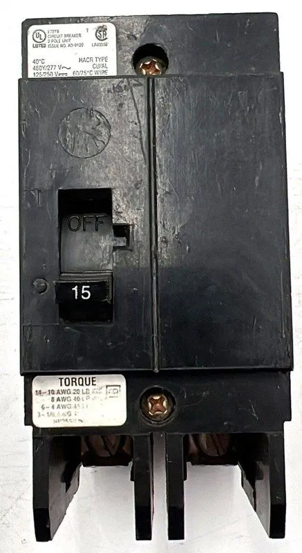 Автоматический выключатель Westinghouse GHB2015 Circuit Breaker 15 amp 2 pole 14
