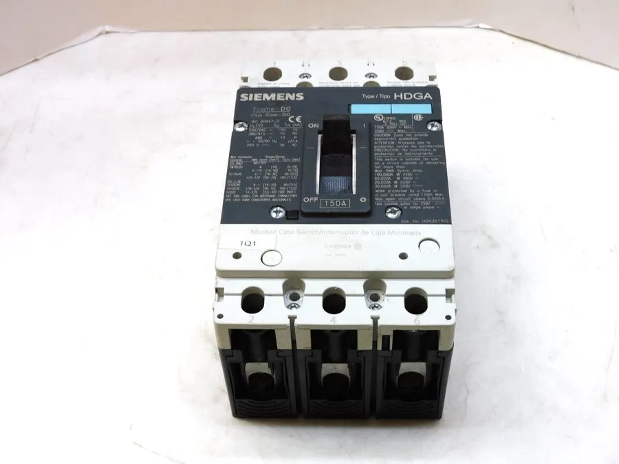 Автоматический выключатель Siemens NDX3B100 NDGA 100 Amp 600 VAC Circuit Breaker
