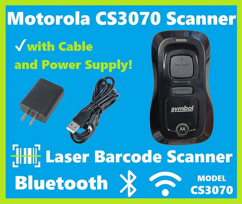 Сканер штрих-кода Symbol Motorola Zebra CS3070-SR10007WW Handheld Laser Bluetoot