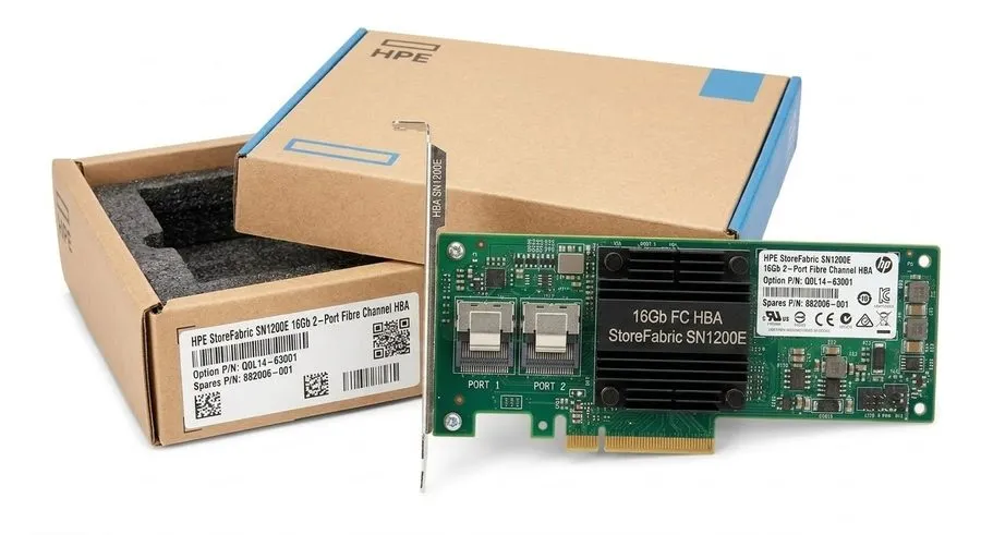 Контроллер HPE Q0L13A SN1200E 16Gb 1 Port FC Fibre Channel HBA 870001-001 W/16G  — фото лота 1