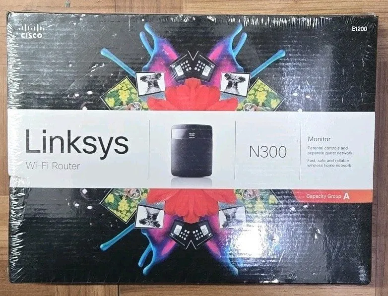 Маршрутизатор Linksys E1200-NP Wireless Router N300 Capacity Group A 4 Port Wi-F