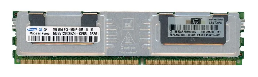 Модуль памяти Samsung 1GB DDR2-667 PC2-5300F 2Rx8 ECC FBDIMM M395T2953EZ4-CE66