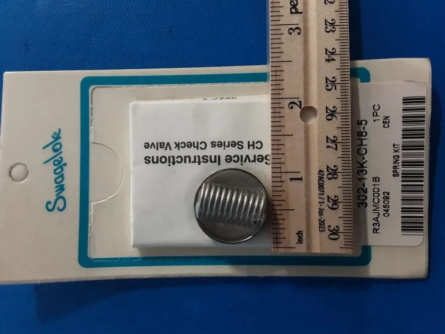 Клапан Swagelok Spring Kit CH8 Poppet Check Valve 1psi .07bar Crack Press 302-13