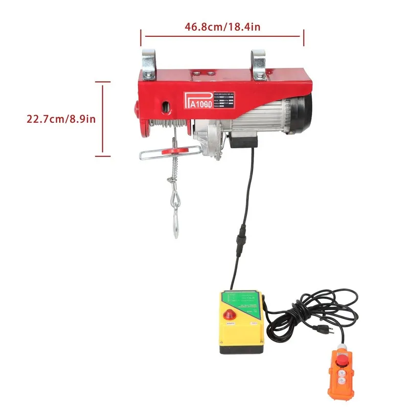 Таль ALL-CARB PA1000 2200lbs 110v Electric Hoist 1600W with Wireless Remote Cont