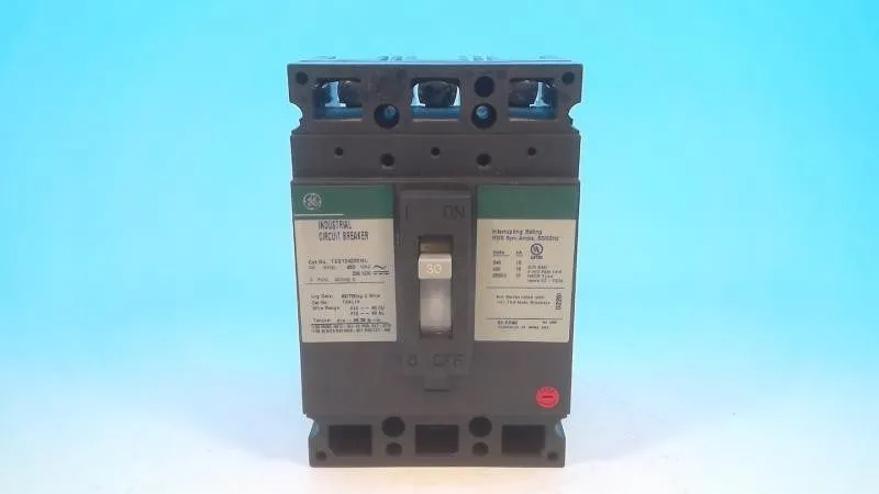 Автоматический выключатель TED134030WL GE CIRCUIT BREAKER MOLDED CASE 3P 3PH 30A