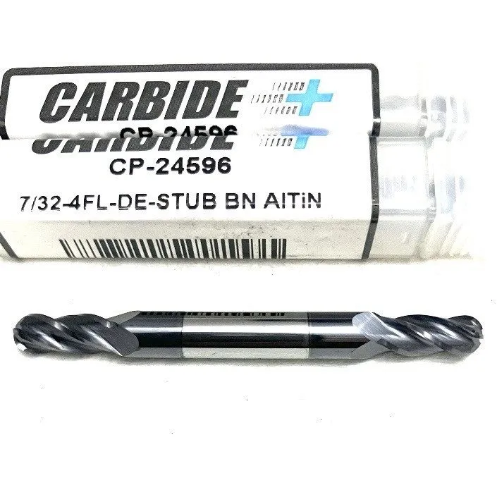 Режущий инструмент Carbide Plus CP-24596 7/32" 4FL DE Ball Nose Stub End Mill Ca
