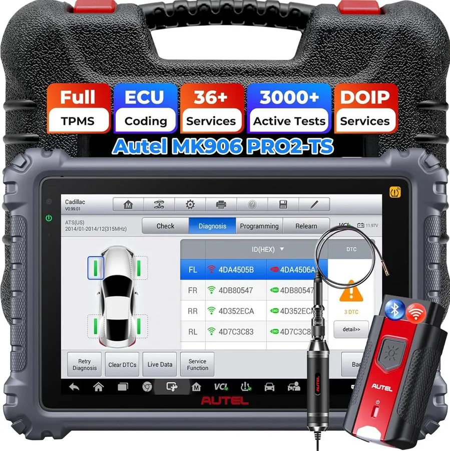 Диагностический сканер Autel MaxiSys MK906S PRO2-TS Car Diagnotic Scanner TPMS P