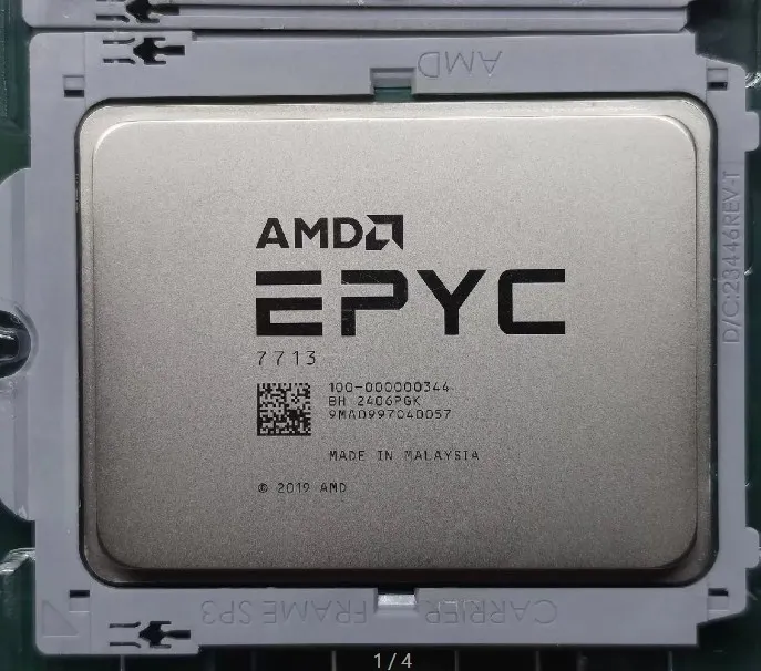Процессор Unlocked AMD EPYC Milan 7713 2.0GHz 64 Core 128 Thread 225W CPU Proces