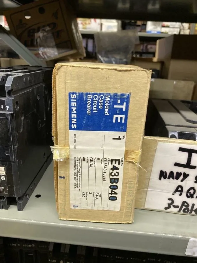 Автоматический выключатель Gould E43B040 Molded Case Circuit Breaker 40a 480v-ac