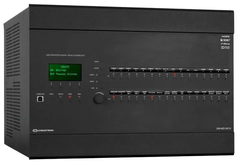 Матричный коммутатор Crestron DM-MD16X16 4K DigitalMedia Matrix Switcher 10 Chan