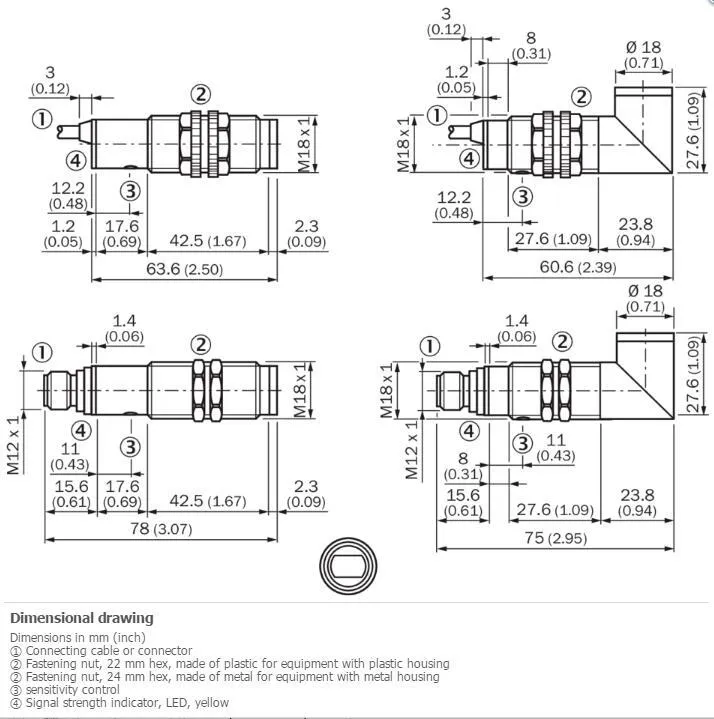 Датчик приближения SICK VTF18-3F5312 Photoelectric proximity sensor ,PNP,New Kd
