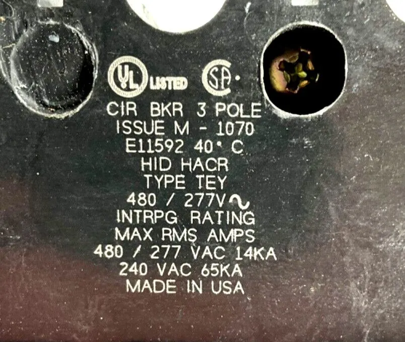 Автоматический выключатель GE TEY320 20 A 480V 3P Circuit Breaker