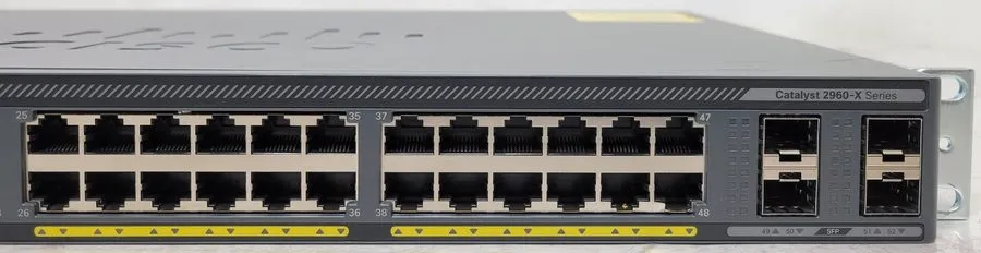 Коммутатор Cisco WS-C2960X-48TS-L C2960X 48-Port Gigabit PoE Ethernet Switch — фото лота 2