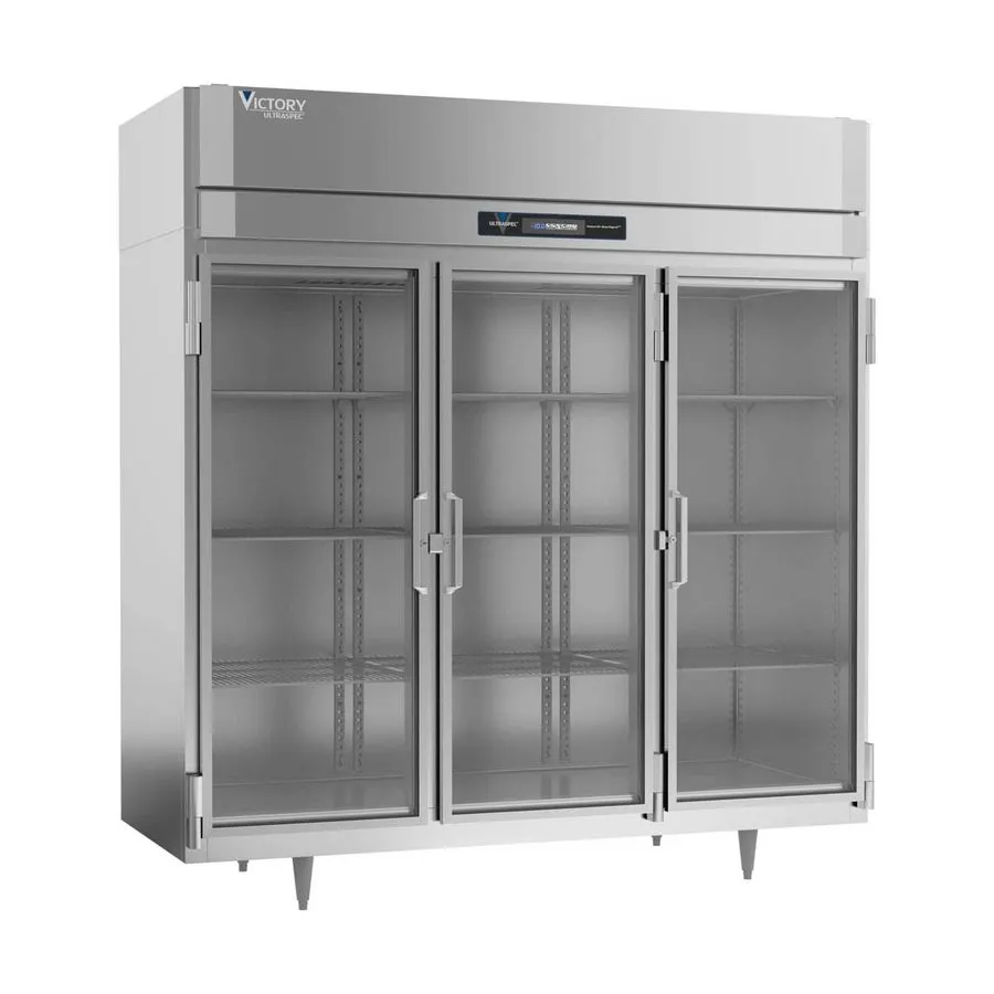 Морозильный шкаф Victory VEFSA-3D-GD-HC 78" 3-Glass Door Reach-In Freezer, Top M
