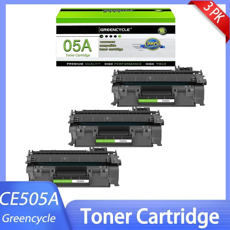 Лазерный принтер 3PK CE505A 05A Black Laser Printer Toner для HP P2035 P2055 P20