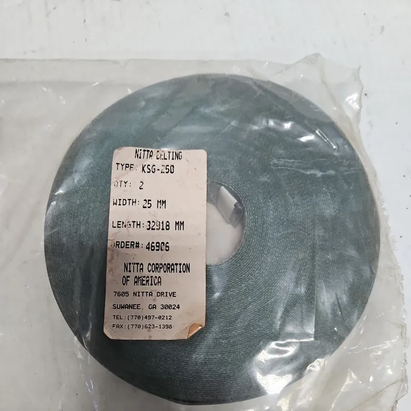 Конвейер Nitta KSG-250 Flat Conveyor Antistatic Belt 25mm x 108' Green Fabric — фото лота 1