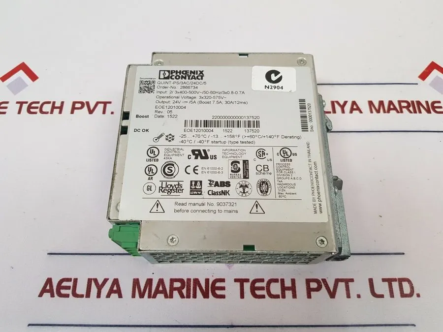 Блок питания Phoenix Contact QUINT-PS/3AC/24DC/5 2866734 power supply