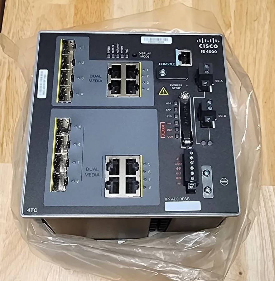 Коммутатор Cisco IE-4000-4TC4G-E 8 Ports Industrial Ethernet Switch