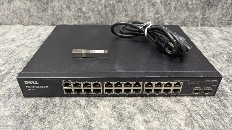 Коммутатор Dell PowerConnect 7024 24-Port Gigabit Network Switch — фото лота 1