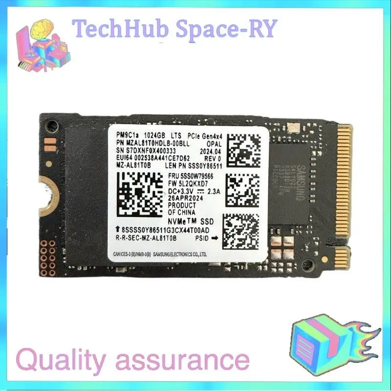 SSD-накопитель Samsung PM9C1a MZAL81T0HDLB 1024GB M.2 PCIe Gen4x4 NVMe OPAL Inte — фото лота 1