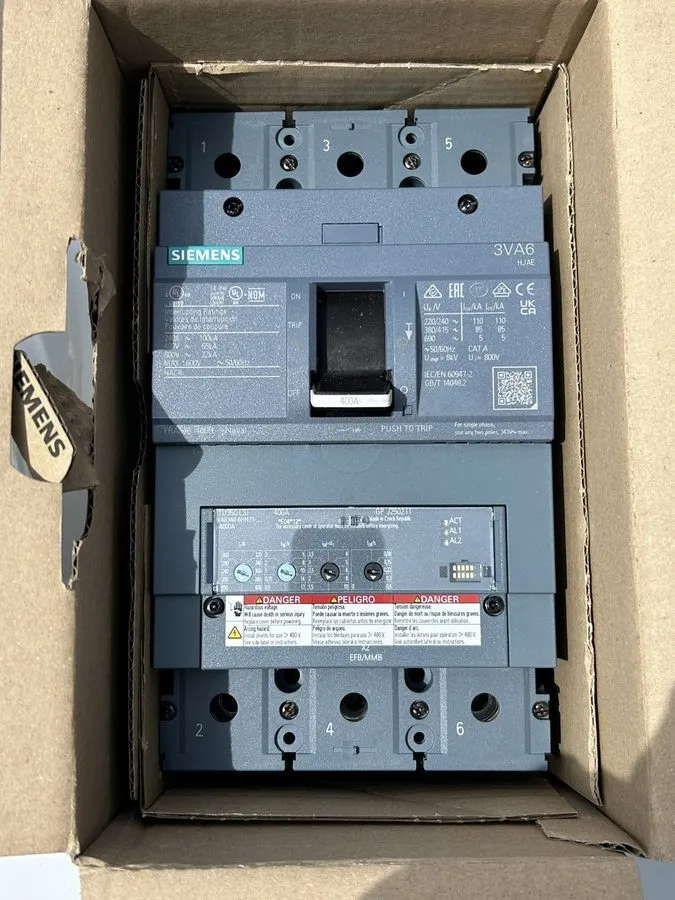 Автоматический выключатель Siemens 3VA6340-6HN31-0aa0 3p 400a 65k LSI Trip Unit