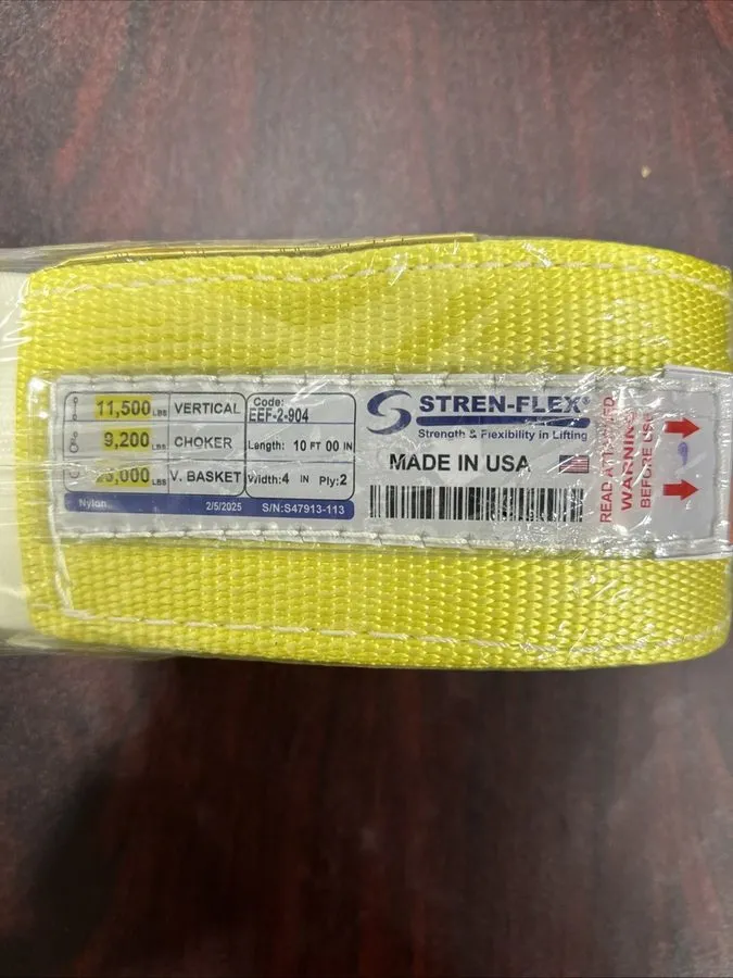 Строп Stren-Flex EEF-2-904 4" 2-Ply Endless Web Lifting Sling 18' Yellow 12000 l — фото лота 1