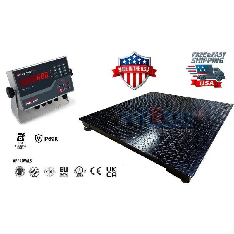 Весы SL-900-RL Series: Build Your Own USA-Made Floor Scale with Rice Lake Indica — фото лота 1
