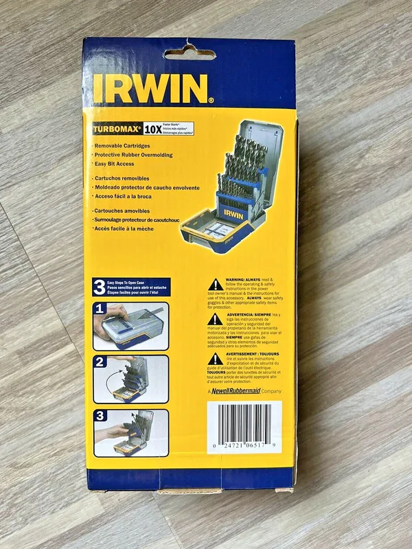 Режущий инструмент Irwin/Hanson Tools 3018006B Turbomax Metal Index Drill Bit Se