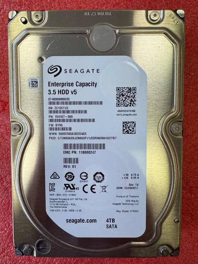Жёсткий диск Seagate Exos 7E8 Enterprise ST4000NM0035 4TB 3.5" SATA Hard Drive 7