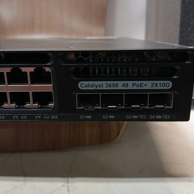 Коммутатор Cisco Catalyst 3650 48 Port Gigabit Switch PoE+ 1550W 2x10G WS-C3650- — фото лота 2