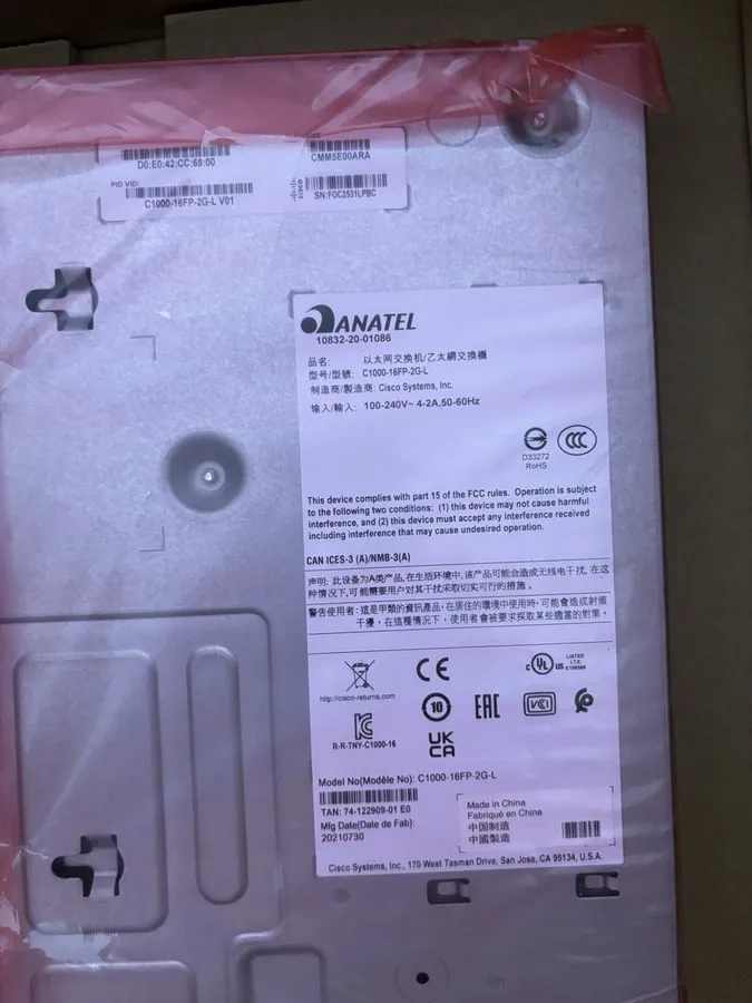 Коммутатор Cisco C1000-16FP-2G-L Catalyst 1000 Switch