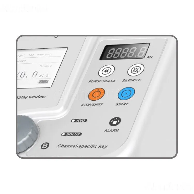 Насос BYOND BYZ-810TU Medical Dual Channel Syringe Pump with Audible Alarm LCD D — фото лота 1