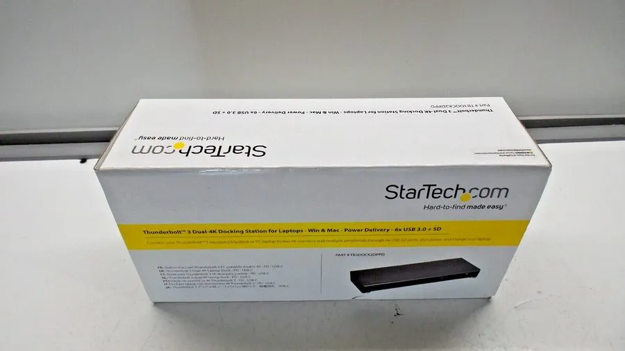 Док-станция StarTech Thunderbolt 3 Docking Station Part # TB3DOCK2DPPD