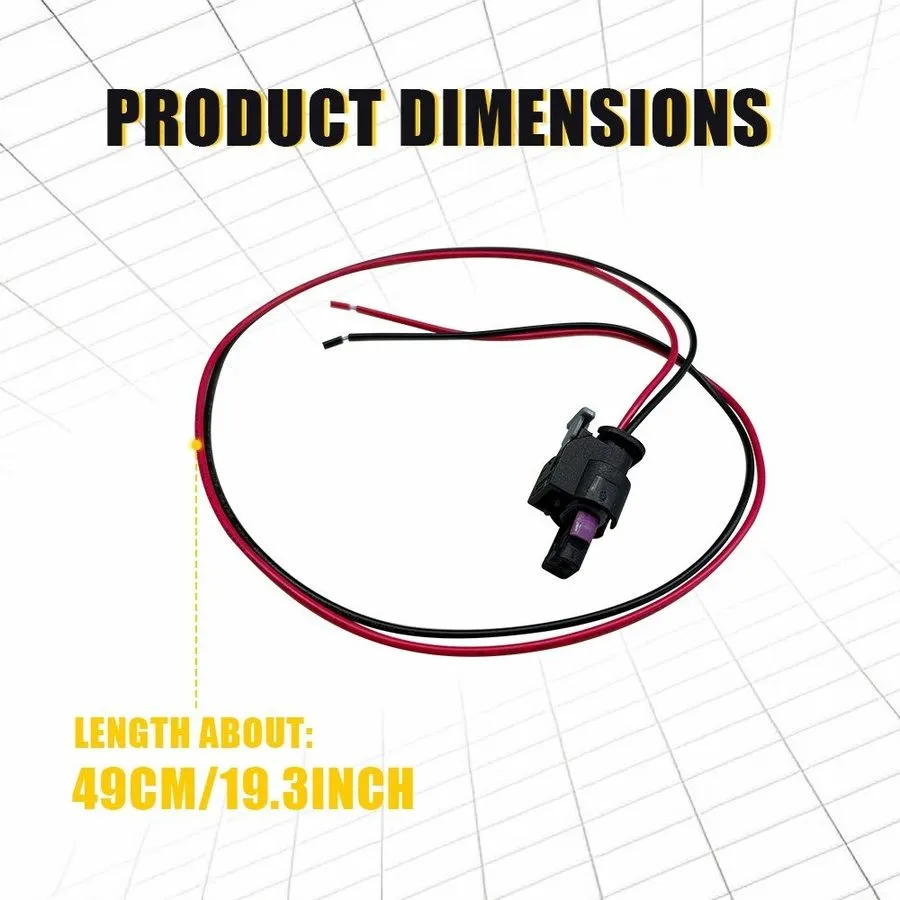 Жгут проводов 4- LED Bumper Side Marker Light Wire Harness Plug — фото лота 2