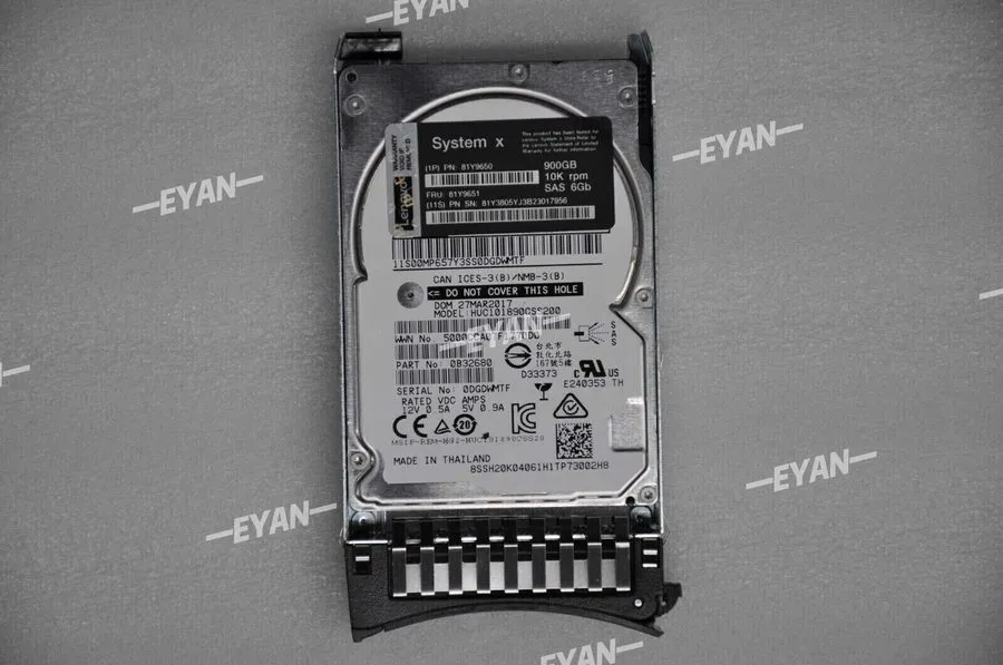 Жёсткий диск Lenovo 81Y9650 81Y3805 81Y9651 900GB 2.5"10K RPM 6G SAS SFF Hard Dr