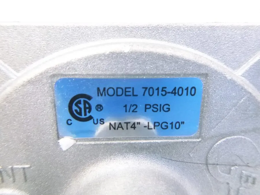 Трубопроводная арматура BurnTouch Gas Regulator 7015-4010 1/2 PSIG 3/4" NPT Natu — фото лота 2