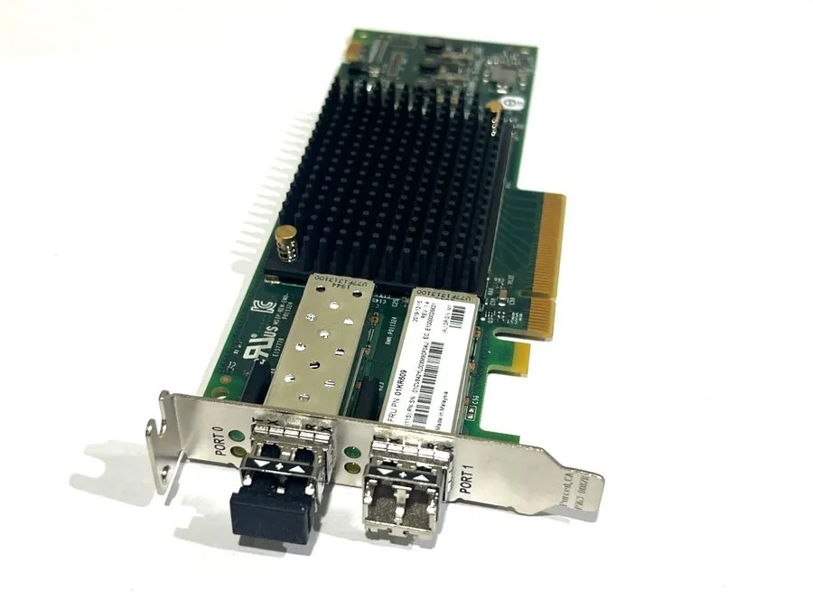 Контроллер LPE31002 Dual Port Gen6 16GB HBA 01KR609 Low Height w/ 16G SFPs