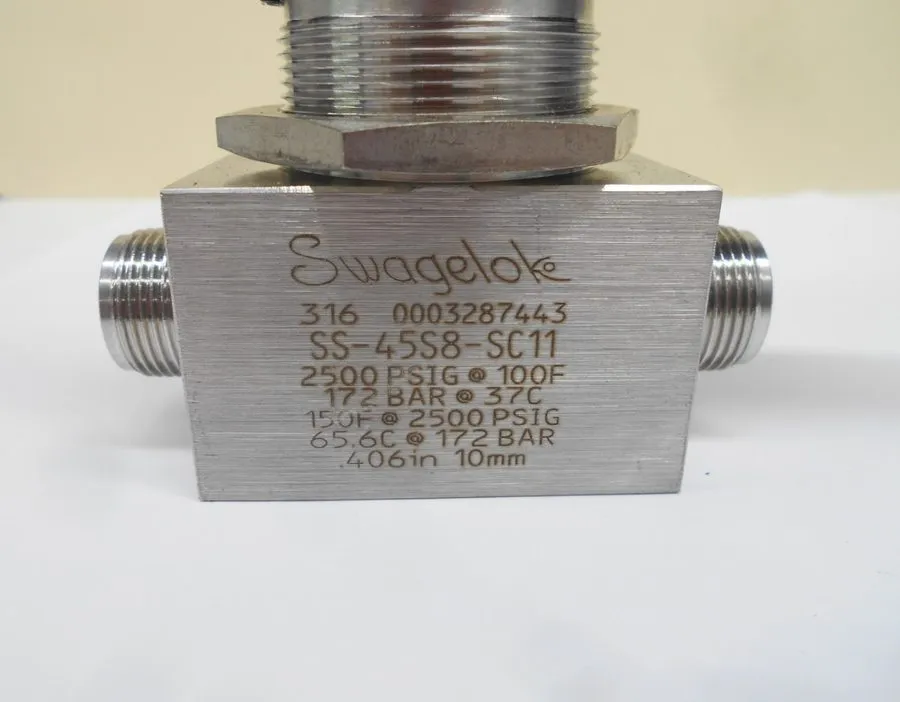 Клапан Swagelok SS-45S8-SC11 SS 1-Piece 40 Series Ball Valve FNSP