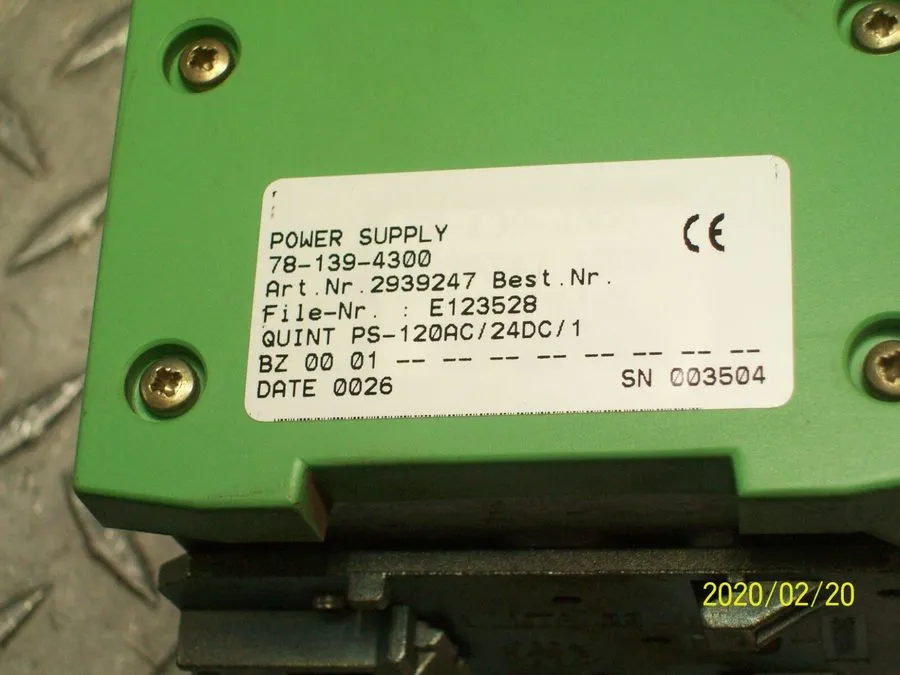 Блок питания PHOENIX CONTACT QUINT PS-120AC/24DC/1 Power Supply 120VAC In 24VDC 
